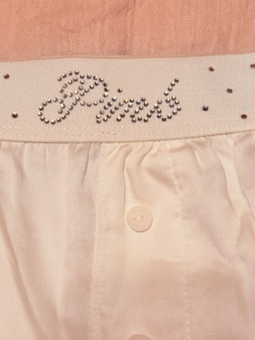 PINK Victoria's Secret Satin Boxer Short Set of 3 in Black, Light Blue & Cream